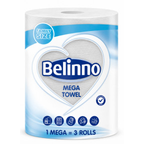 Паперові рушники Belinno Mega Towel Family Size, 1 рулон